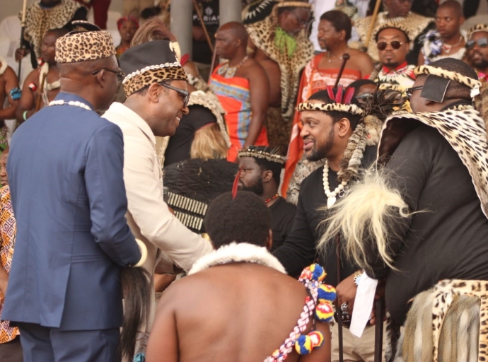 Vice-Ministre des Affaires Coutumières, RDC : Jean Baptiste Ndeze Katurebe en visite officielle en Afrique du Sud sur invitation du Roi des zoulous Misuzulu Zwelithini
